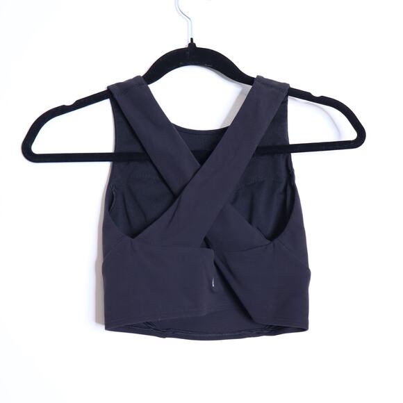 LULULEMON Forward Bra C/D Cup Black Light Padding Cross Back Active Women's 4 - Picture 2 of 6